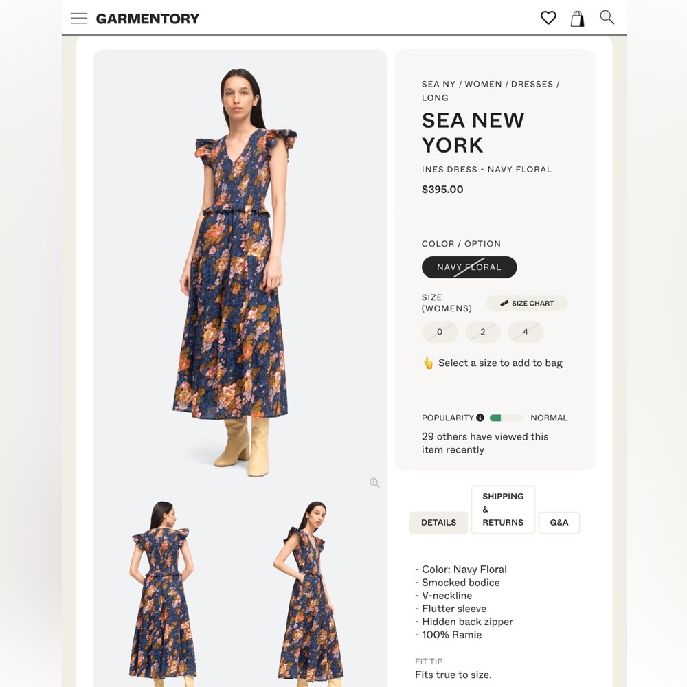 SEA NY INES DRESS - Picture 3 of 4